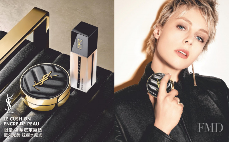 Edie Campbell featured in  the YSL Beauty advertisement for Autumn/Winter 2020