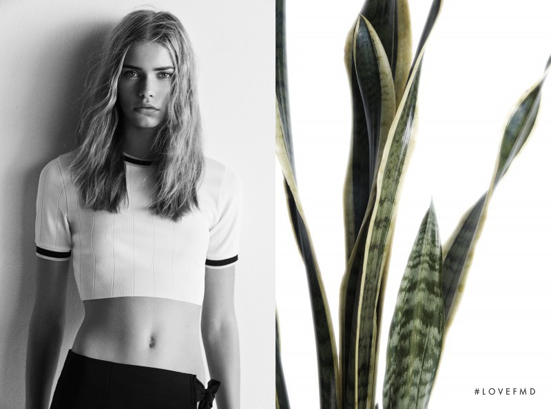 Kirstin Kragh Liljegren featured in  the Zara advertisement for Spring/Summer 2014