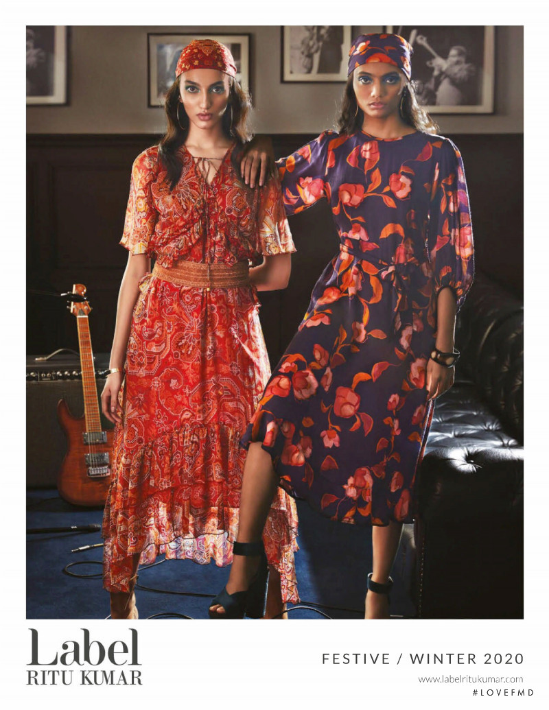 Ritu Kumar Label advertisement for Autumn/Winter 2020