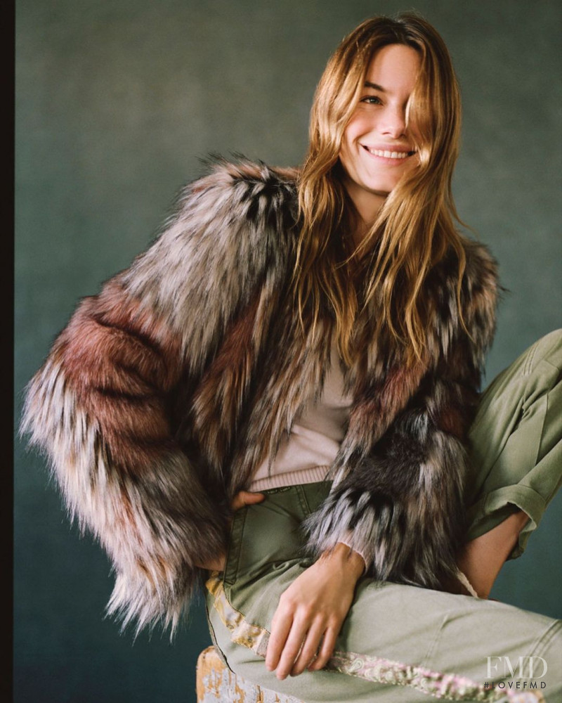 Camille Rowe featured in  the Anthropologie advertisement for Autumn/Winter 2020