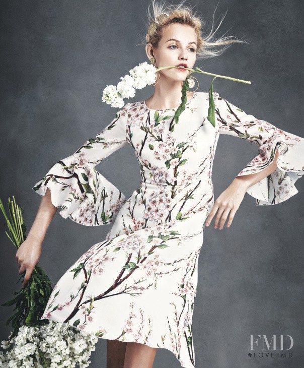 Ginta Lapina featured in  the Neiman Marcus advertisement for Spring/Summer 2014