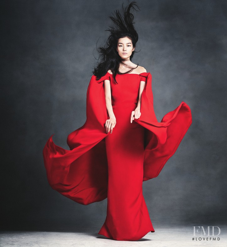 Fei Fei Sun featured in  the Neiman Marcus advertisement for Spring/Summer 2014