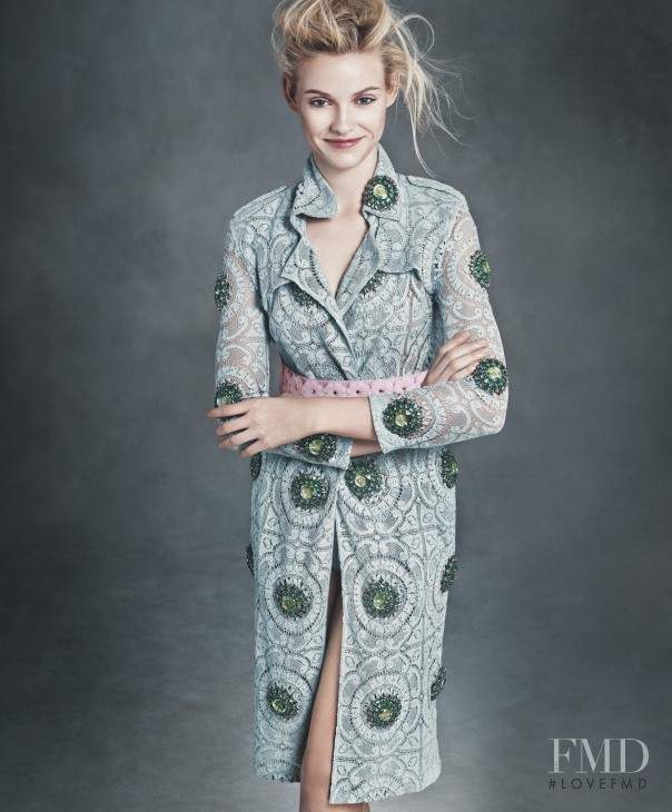 Ginta Lapina featured in  the Neiman Marcus advertisement for Spring/Summer 2014