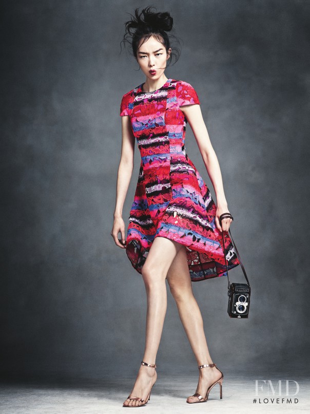 Fei Fei Sun featured in  the Neiman Marcus advertisement for Spring/Summer 2014