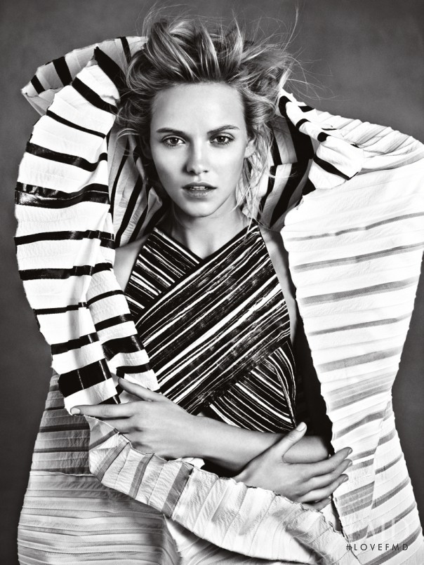 Ginta Lapina featured in  the Neiman Marcus advertisement for Spring/Summer 2014