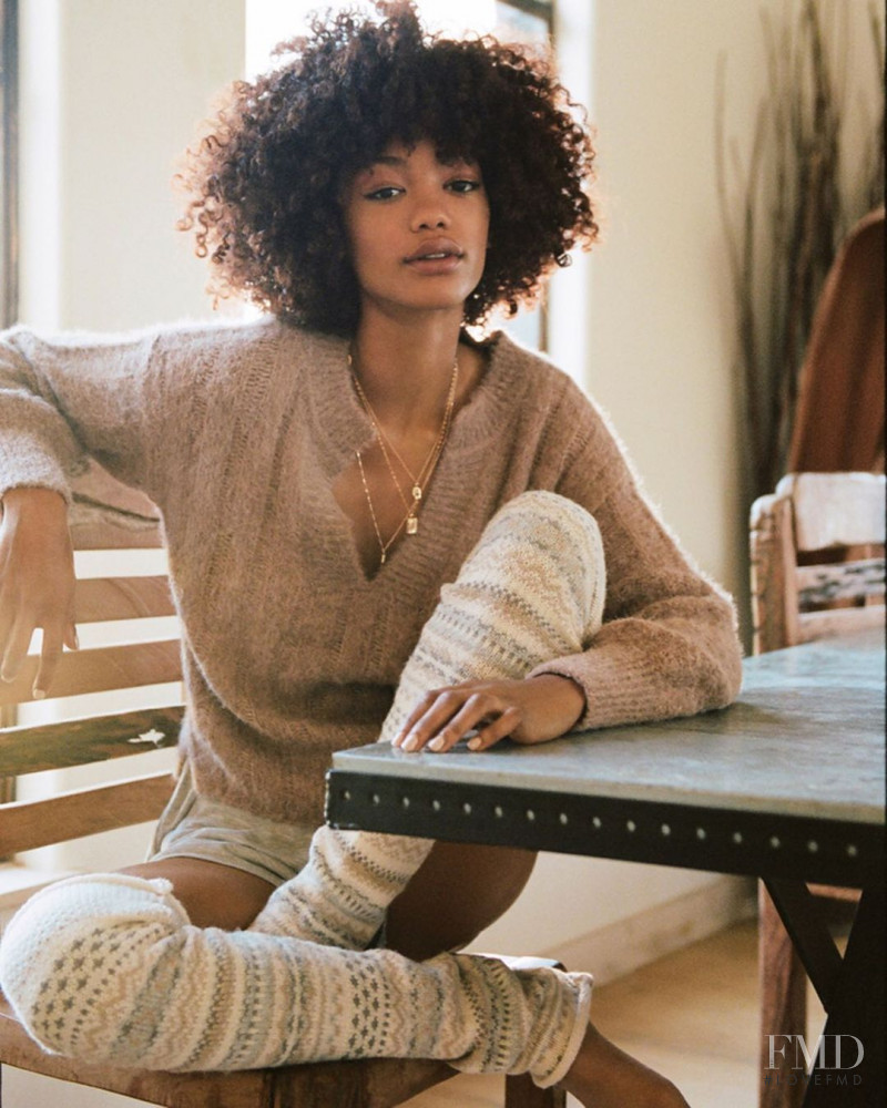 Chelsea Monet McCollum featured in  the Anthropologie advertisement for Fall 2020