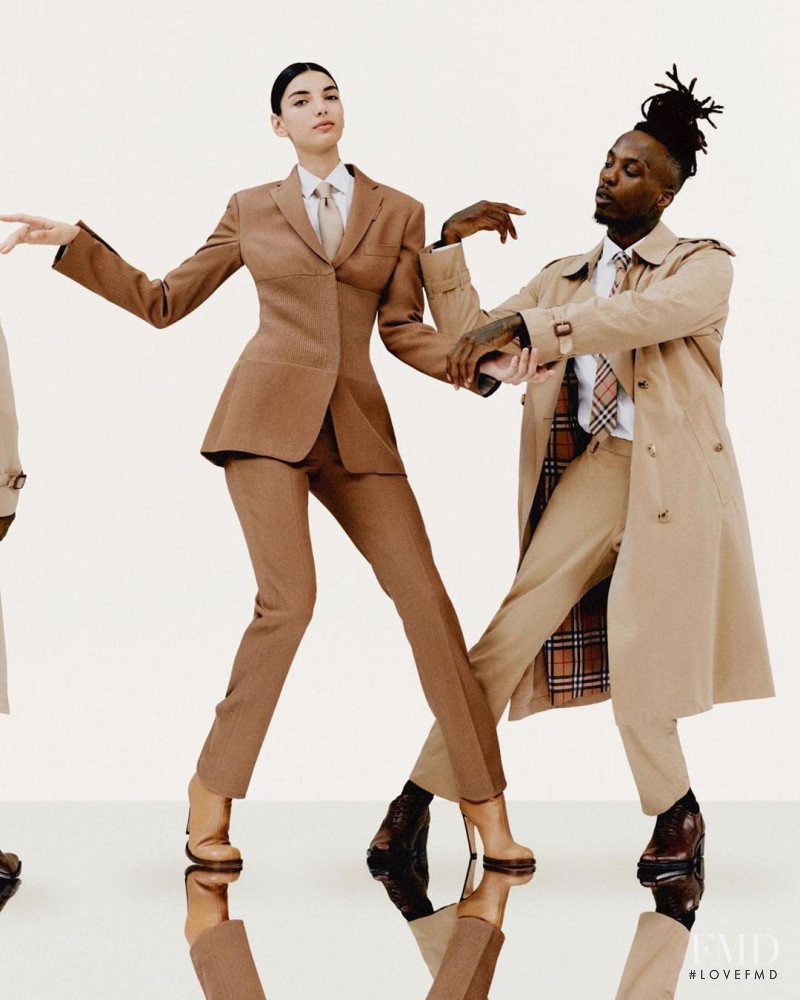Cynthia Arrebola featured in  the Burberry advertisement for Holiday 2020