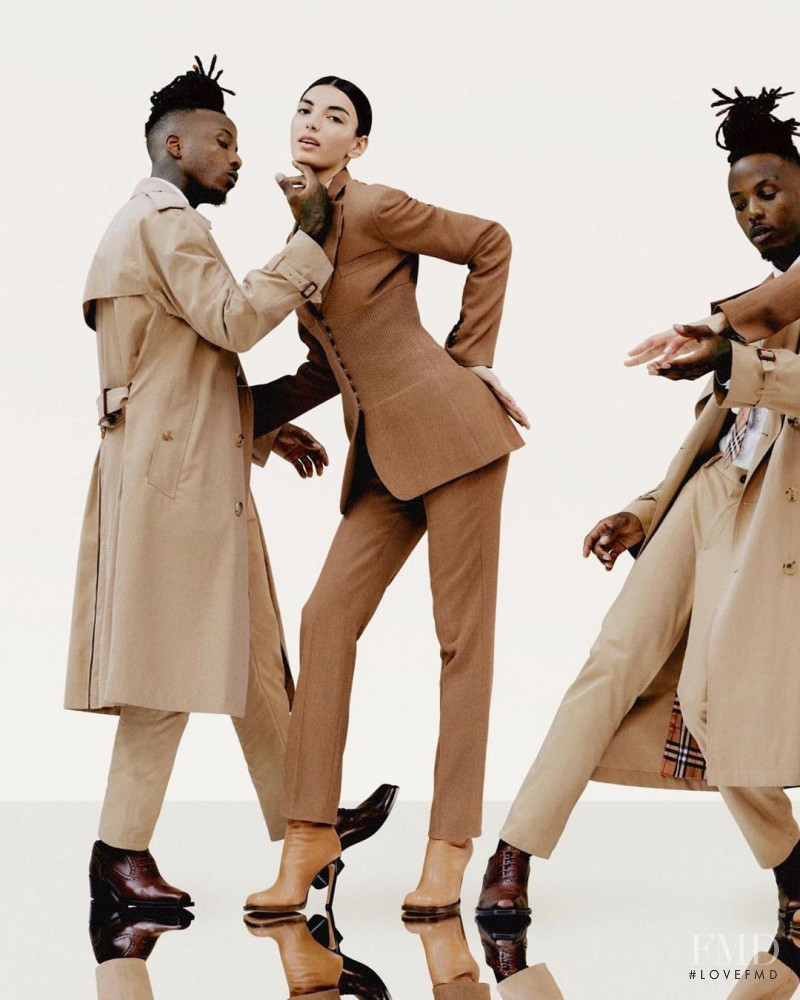 Cynthia Arrebola featured in  the Burberry advertisement for Holiday 2020