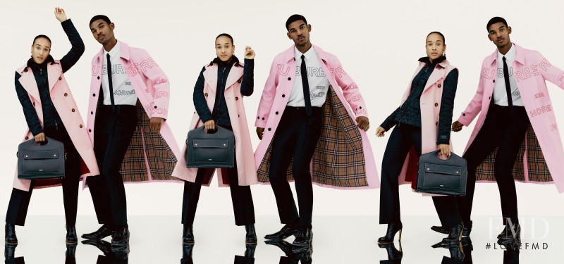 Tara Halliwell featured in  the Burberry advertisement for Holiday 2020