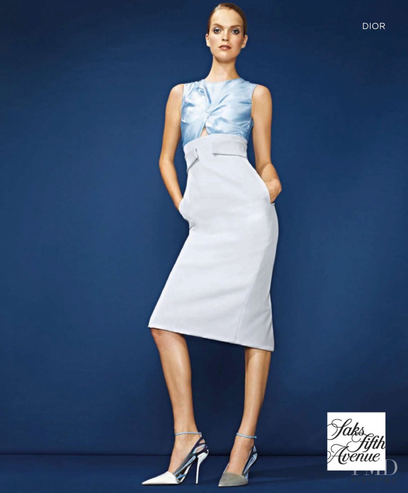 Mirte Maas featured in  the Saks Fifth Avenue advertisement for Spring/Summer 2014