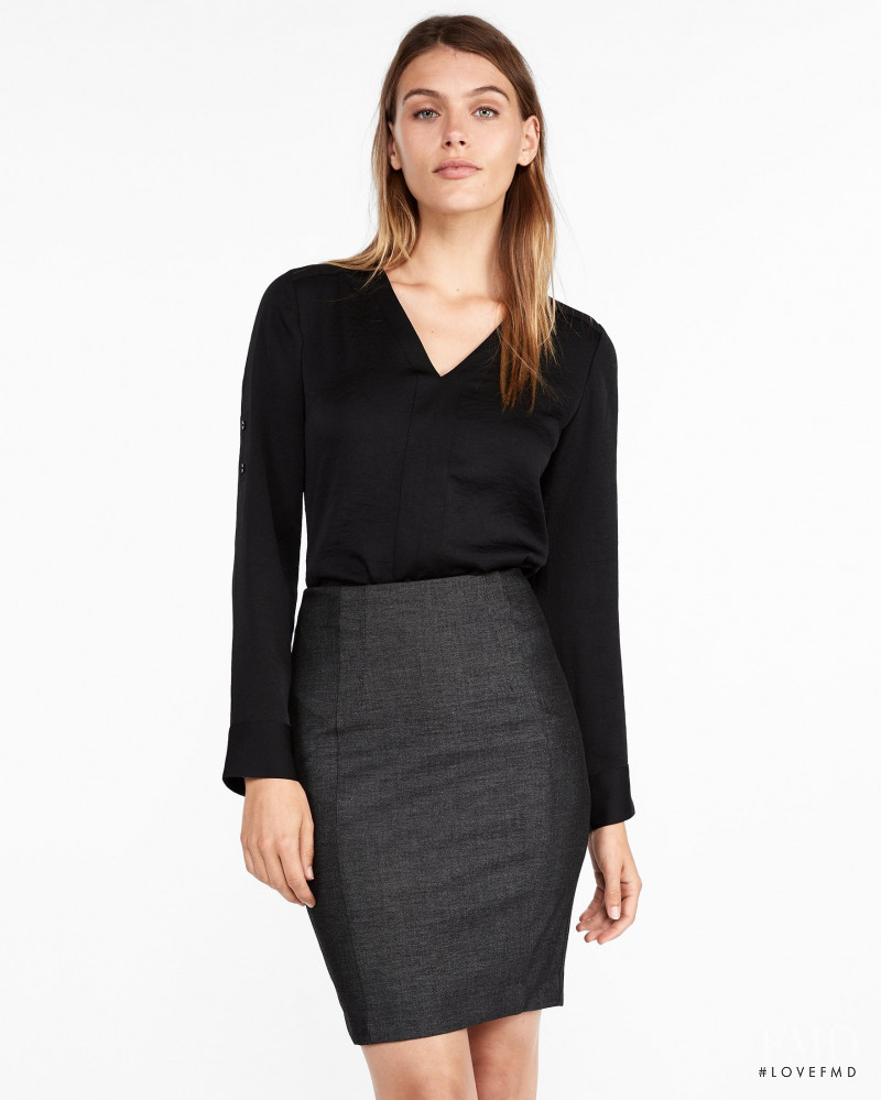 Madison Headrick featured in  the Express catalogue for Pre-Fall 2018