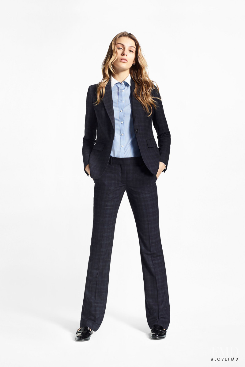 Madison Headrick featured in  the Brooks Brothers lookbook for Pre-Fall 2018