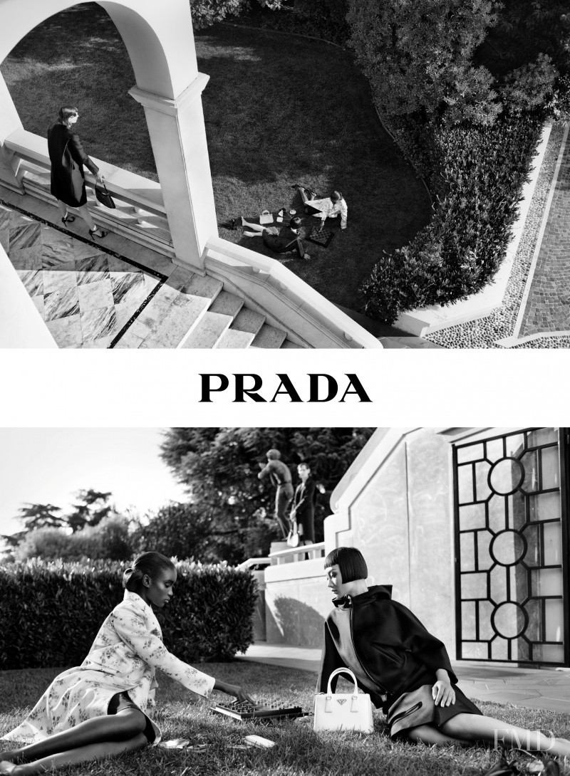 Freja Beha Erichsen featured in  the Prada A Stranger Calls advertisement for Resort 2021