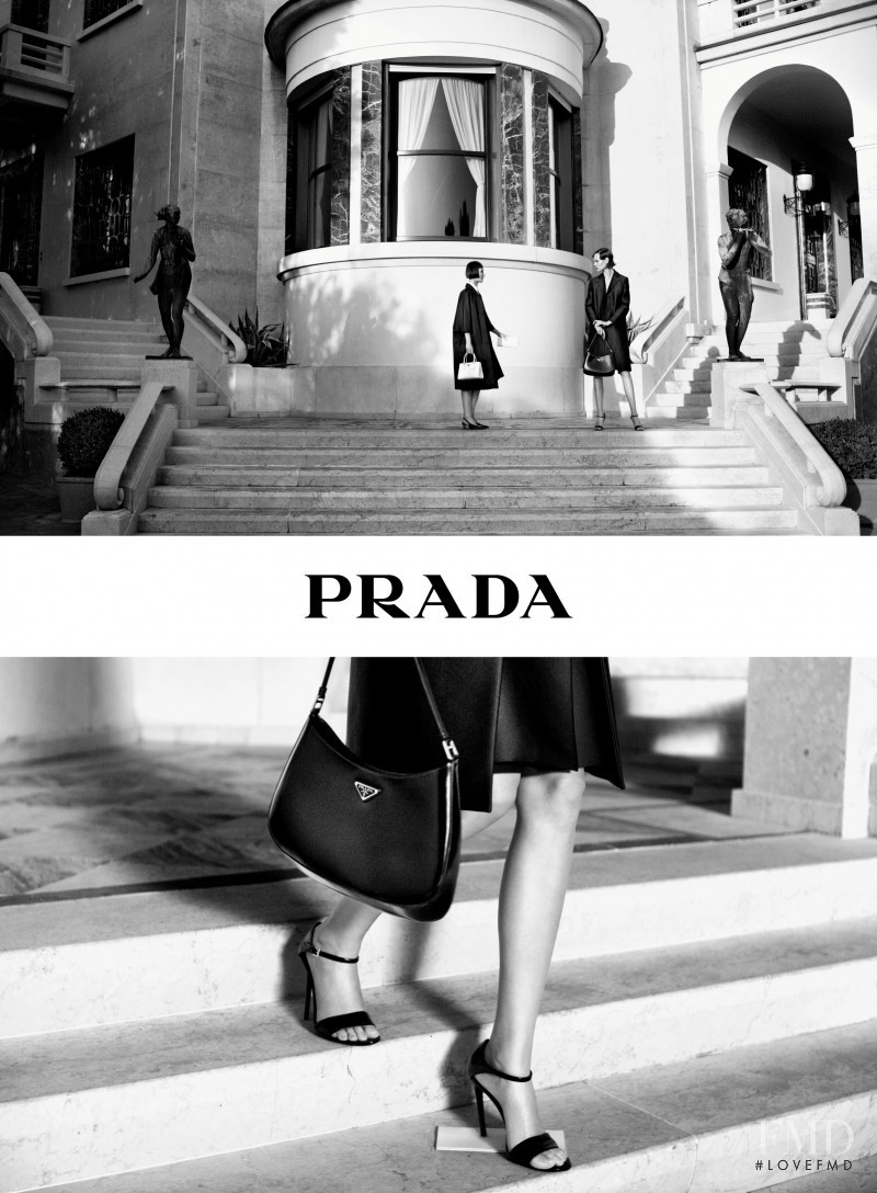 Freja Beha Erichsen featured in  the Prada A Stranger Calls advertisement for Resort 2021