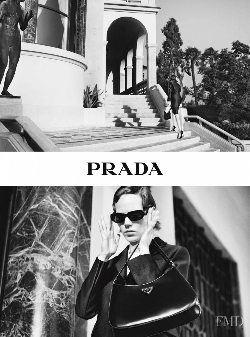 Freja Beha Erichsen featured in  the Prada A Stranger Calls advertisement for Resort 2021