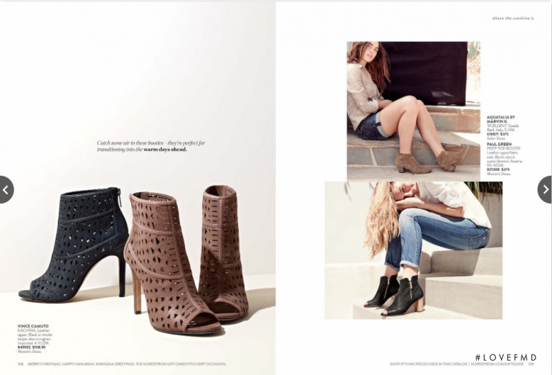 Madison Headrick featured in  the Nordstrom catalogue for Resort 2015