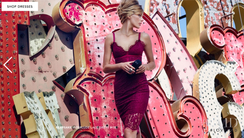 Madison Headrick featured in  the Bloomingdales Dress lookbook for Fall 2015