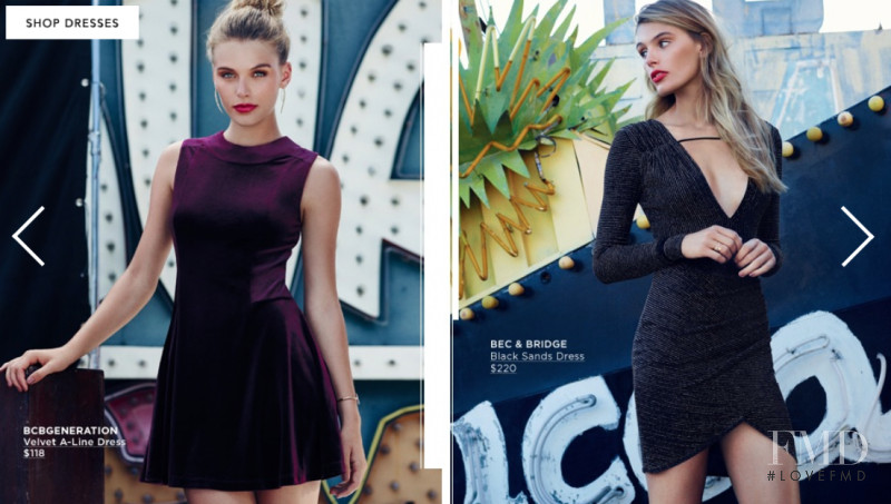 Madison Headrick featured in  the Bloomingdales Dress lookbook for Fall 2015