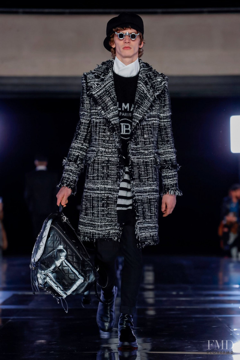 Erik van Gils featured in  the Balmain fashion show for Autumn/Winter 2019