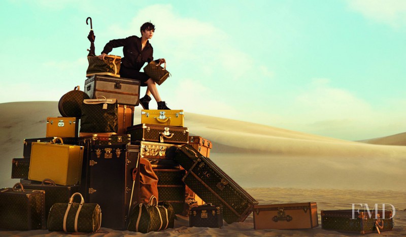 Edie Campbell featured in  the Louis Vuitton \'Spirit of Travel\'  advertisement for Spring/Summer 2014