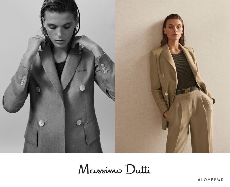 Madison Headrick featured in  the Massimo Dutti lookbook for Summer 2019