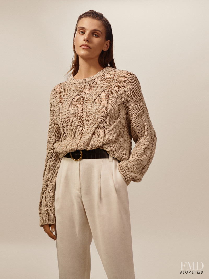 Madison Headrick featured in  the Massimo Dutti lookbook for Summer 2019