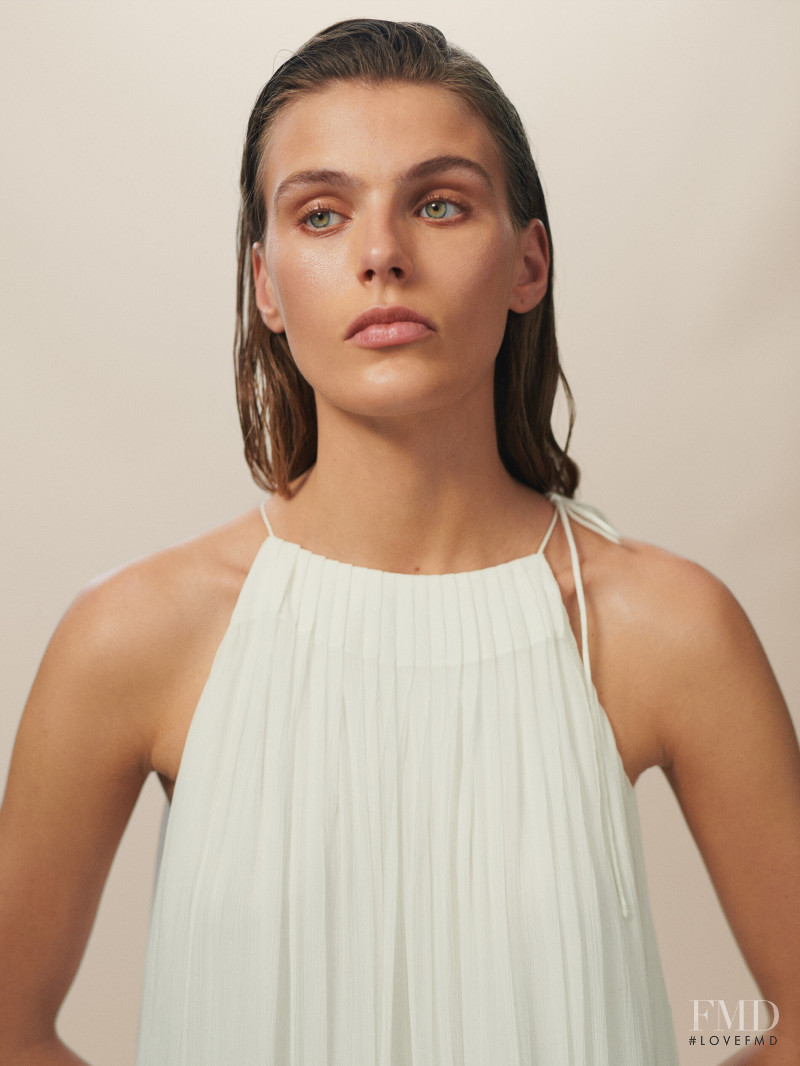 Madison Headrick featured in  the Massimo Dutti lookbook for Summer 2019