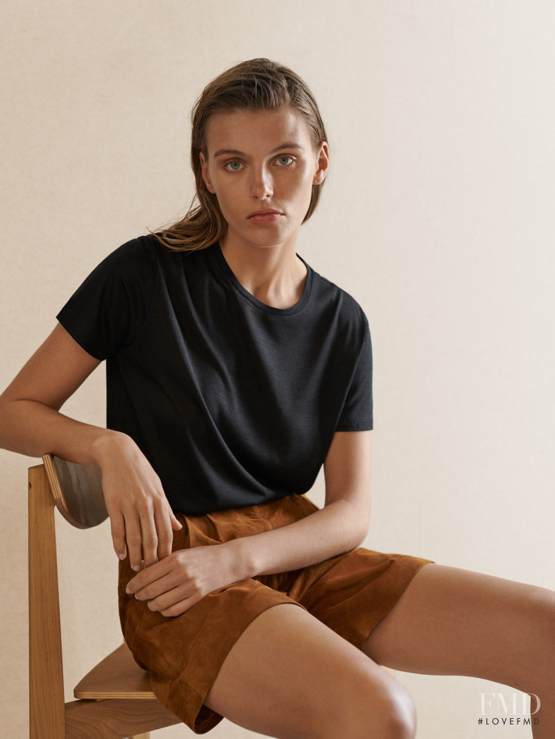 Madison Headrick featured in  the Massimo Dutti lookbook for Summer 2019