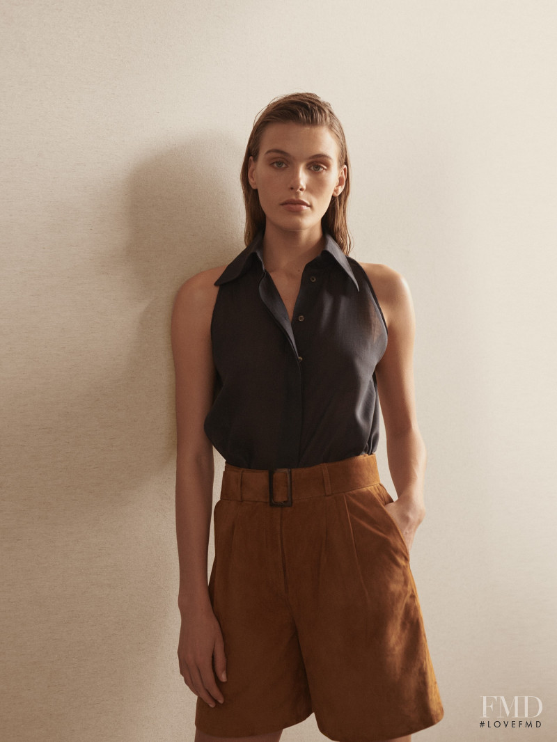 Madison Headrick featured in  the Massimo Dutti lookbook for Summer 2019