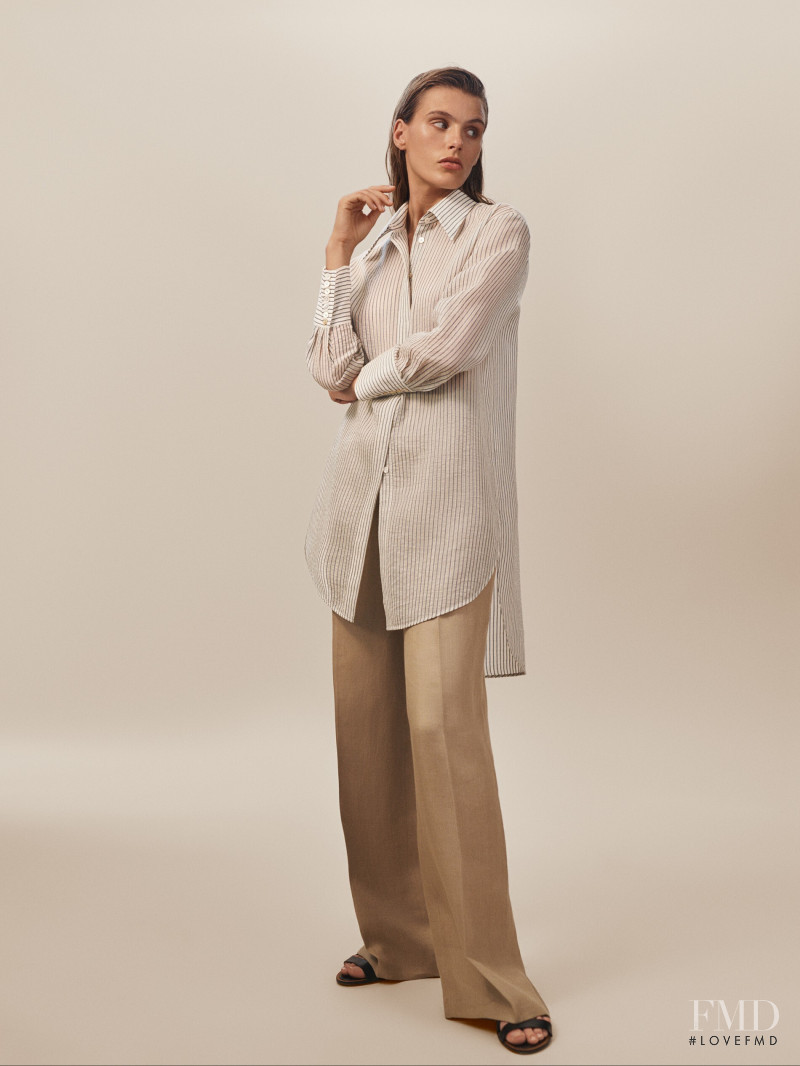 Madison Headrick featured in  the Massimo Dutti lookbook for Summer 2019