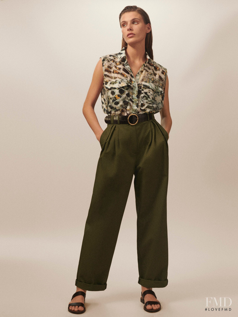 Madison Headrick featured in  the Massimo Dutti lookbook for Summer 2019