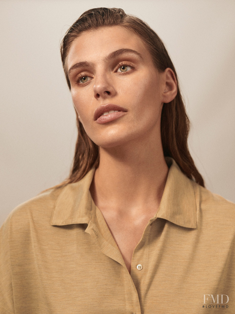 Madison Headrick featured in  the Massimo Dutti lookbook for Summer 2019