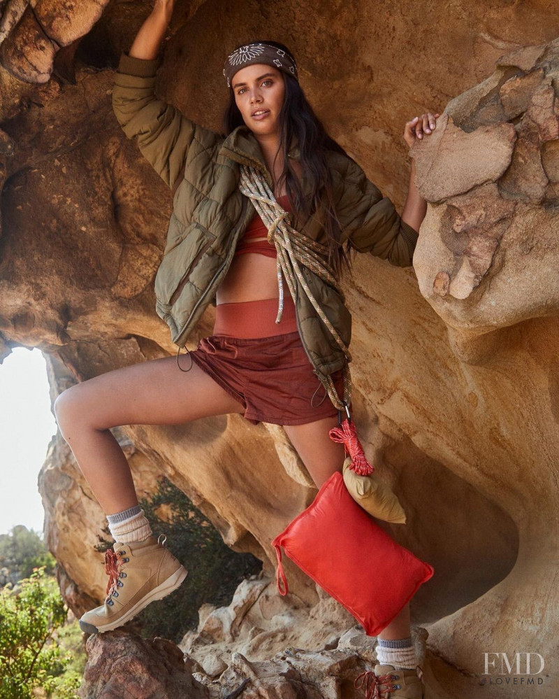 Sara Sampaio featured in  the Free People advertisement for Winter 2020