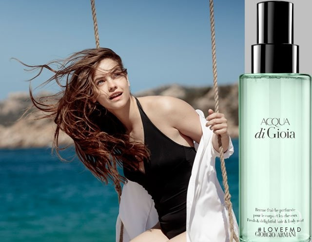 Barbara Palvin featured in  the Armani Beauty Acqua di Gioia advertisement for Spring/Summer 2018