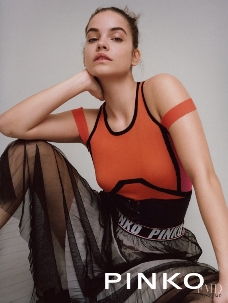 Barbara Palvin featured in  the Pinko advertisement for Spring/Summer 2018