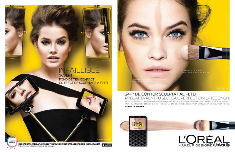 Barbara Palvin featured in  the L\'Oreal Paris Countouring advertisement for Spring/Summer 2016