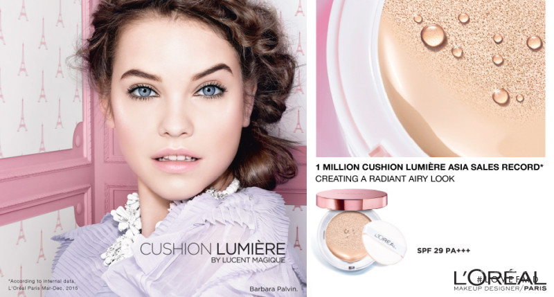Barbara Palvin featured in  the L\'Oreal Paris Mat Magique advertisement for Spring/Summer 2016