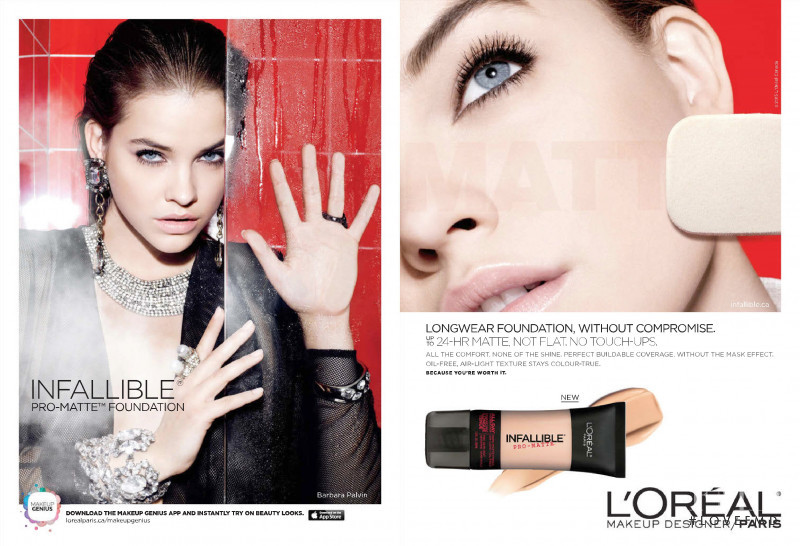 Barbara Palvin featured in  the L\'Oreal Paris Infallible Collection advertisement for Spring/Summer 2015