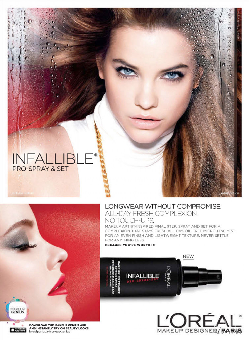 Barbara Palvin featured in  the L\'Oreal Paris Infallible Collection advertisement for Spring/Summer 2015