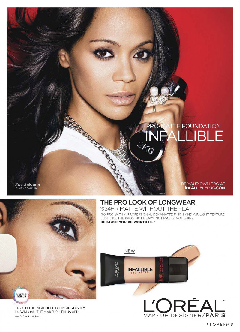 L\'Oreal Paris Infallible Collection advertisement for Spring/Summer 2015
