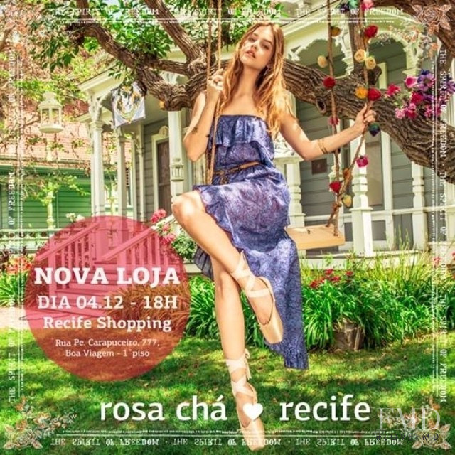 Barbara Palvin featured in  the Rosa Chá Social Media advertisement for Autumn/Winter 2014