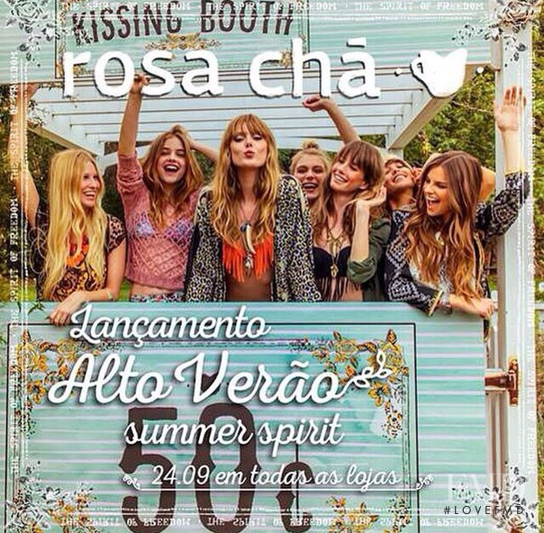 Barbara Palvin featured in  the Rosa Chá Social Media advertisement for Autumn/Winter 2014