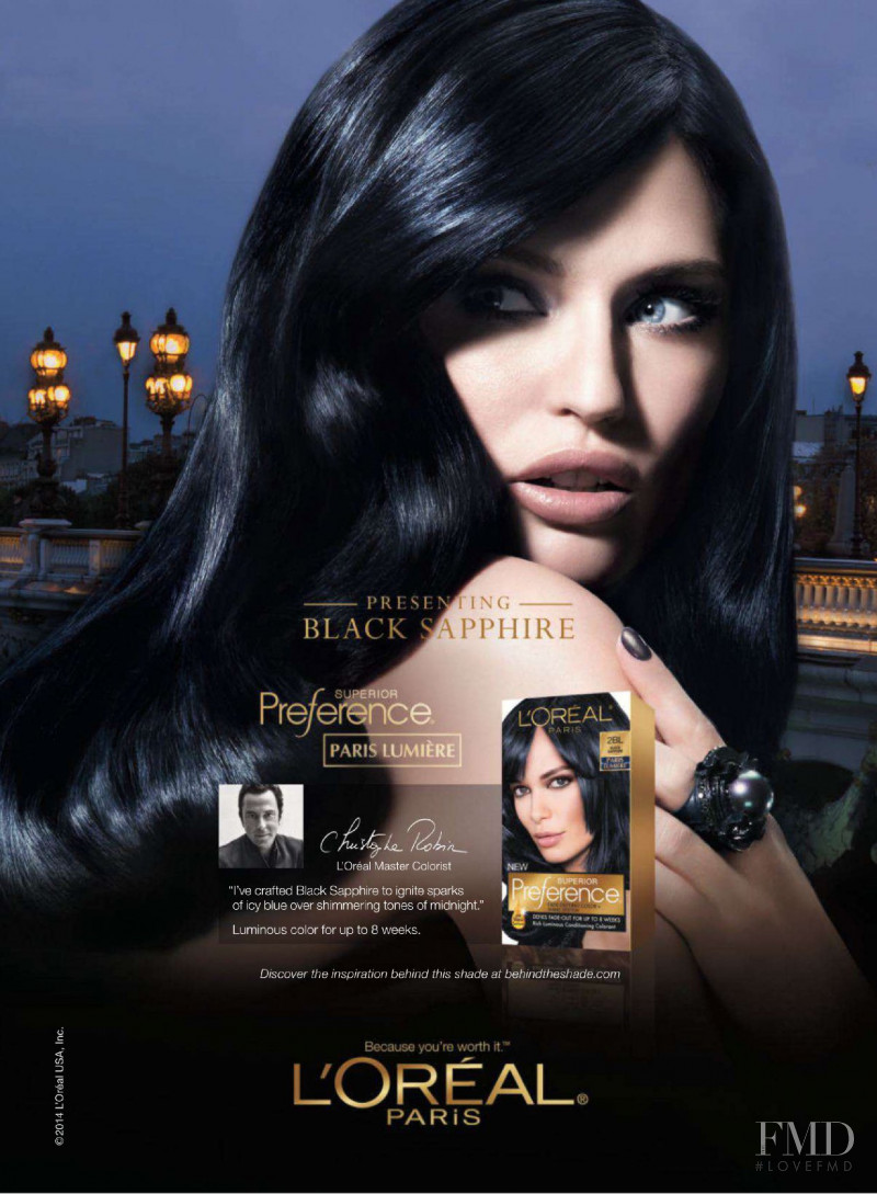 Bianca Balti featured in  the L\'Oreal Paris Color Hair advertisement for Autumn/Winter 2014