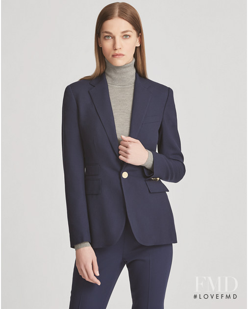 Samantha Gradoville featured in  the Ralph Lauren catalogue for Fall 2018