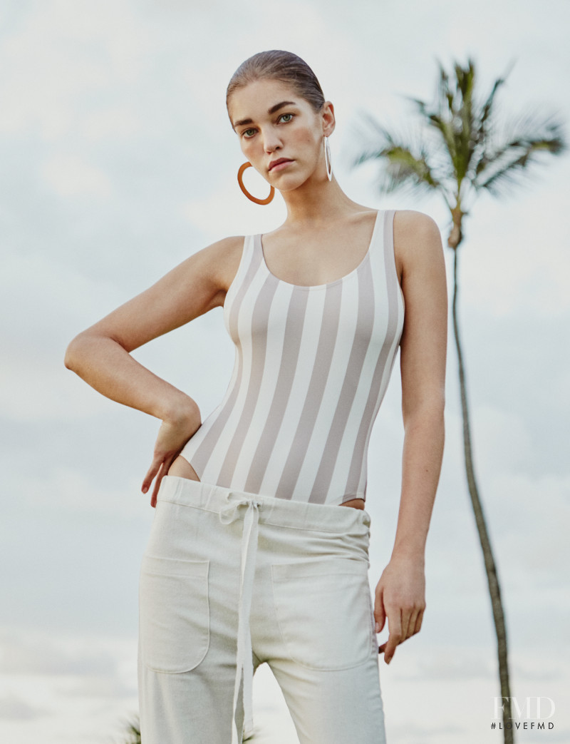 Samantha Gradoville featured in  the Solid & Stripped lookbook for Resort 2016