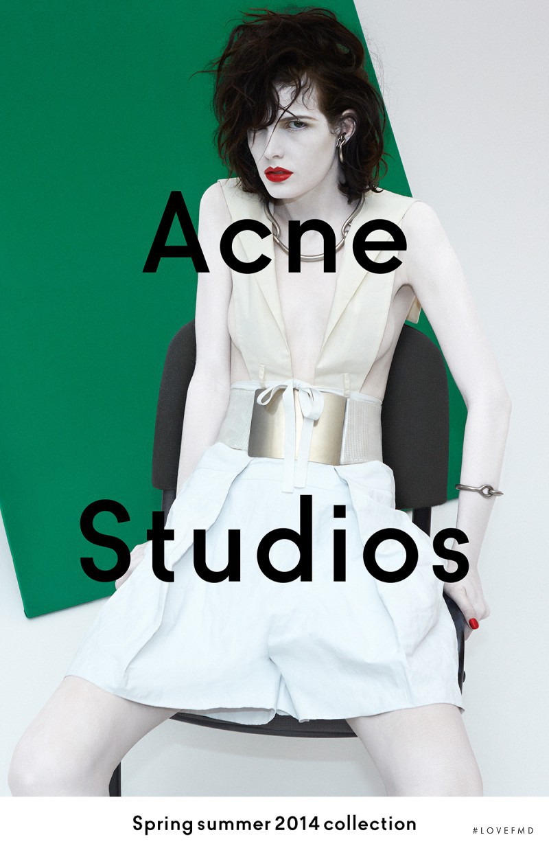 Zlata Mangafic featured in  the Acne Studios advertisement for Spring/Summer 2014