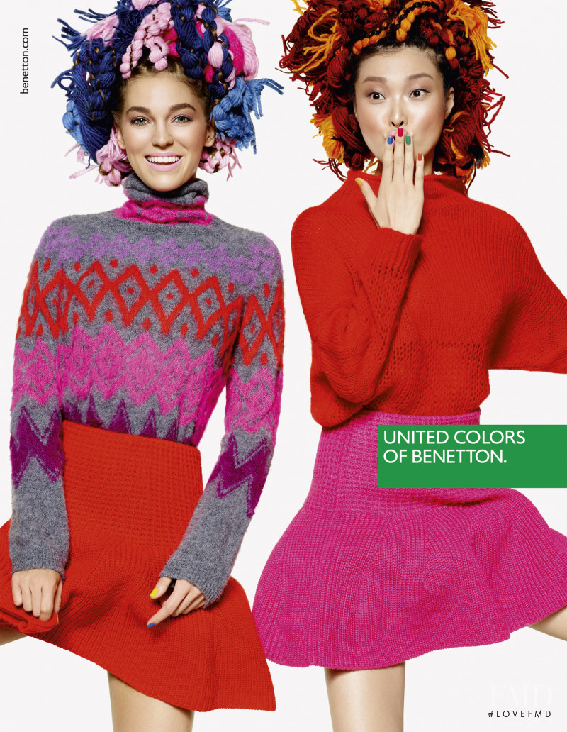 Samantha Gradoville featured in  the United Colors of Benetton advertisement for Autumn/Winter 2015