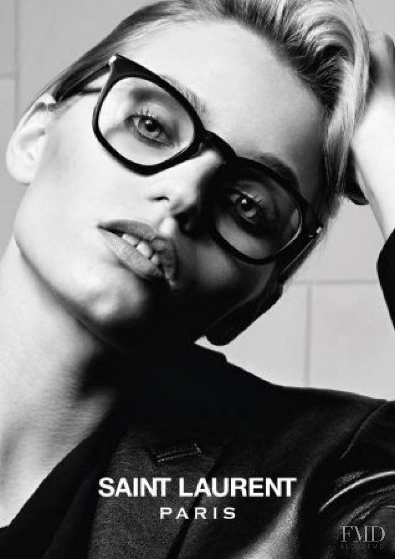 Abbey Lee Kershaw featured in  the Saint Laurent Eyewear advertisement for Spring/Summer 2014