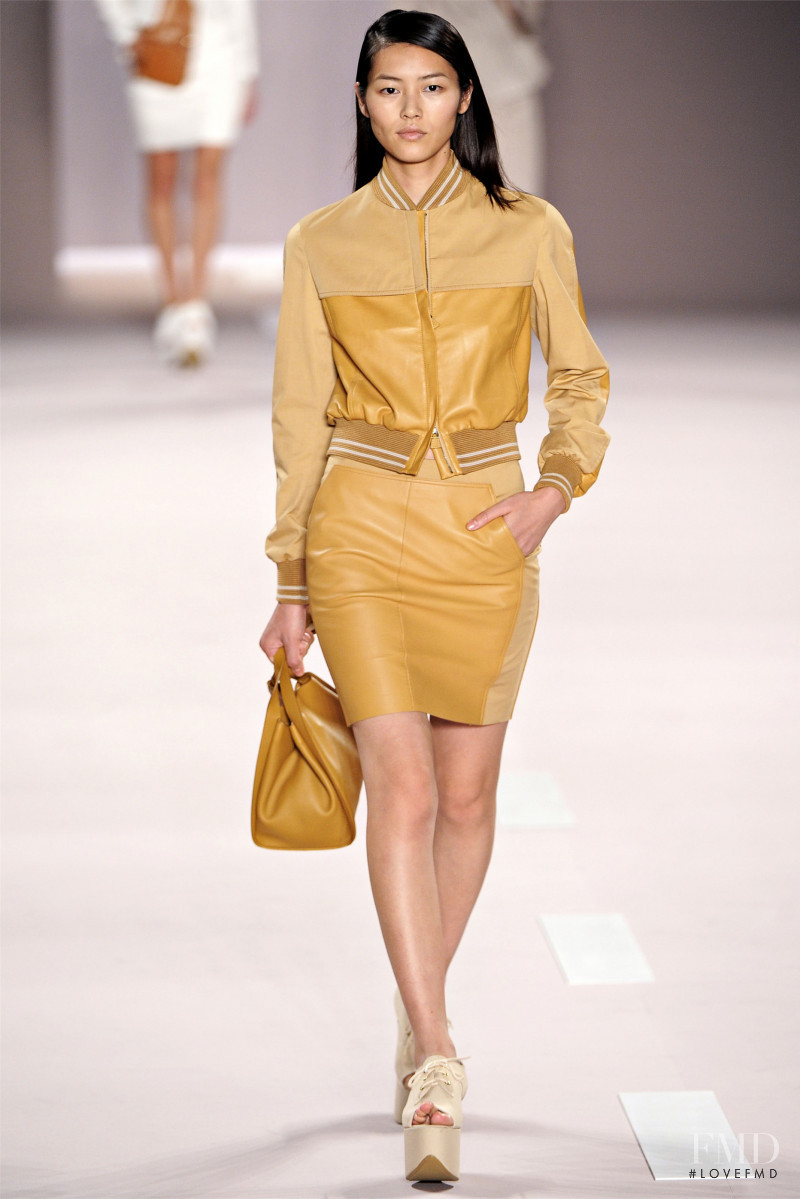 Liu Wen featured in  the Akris fashion show for Spring/Summer 2012