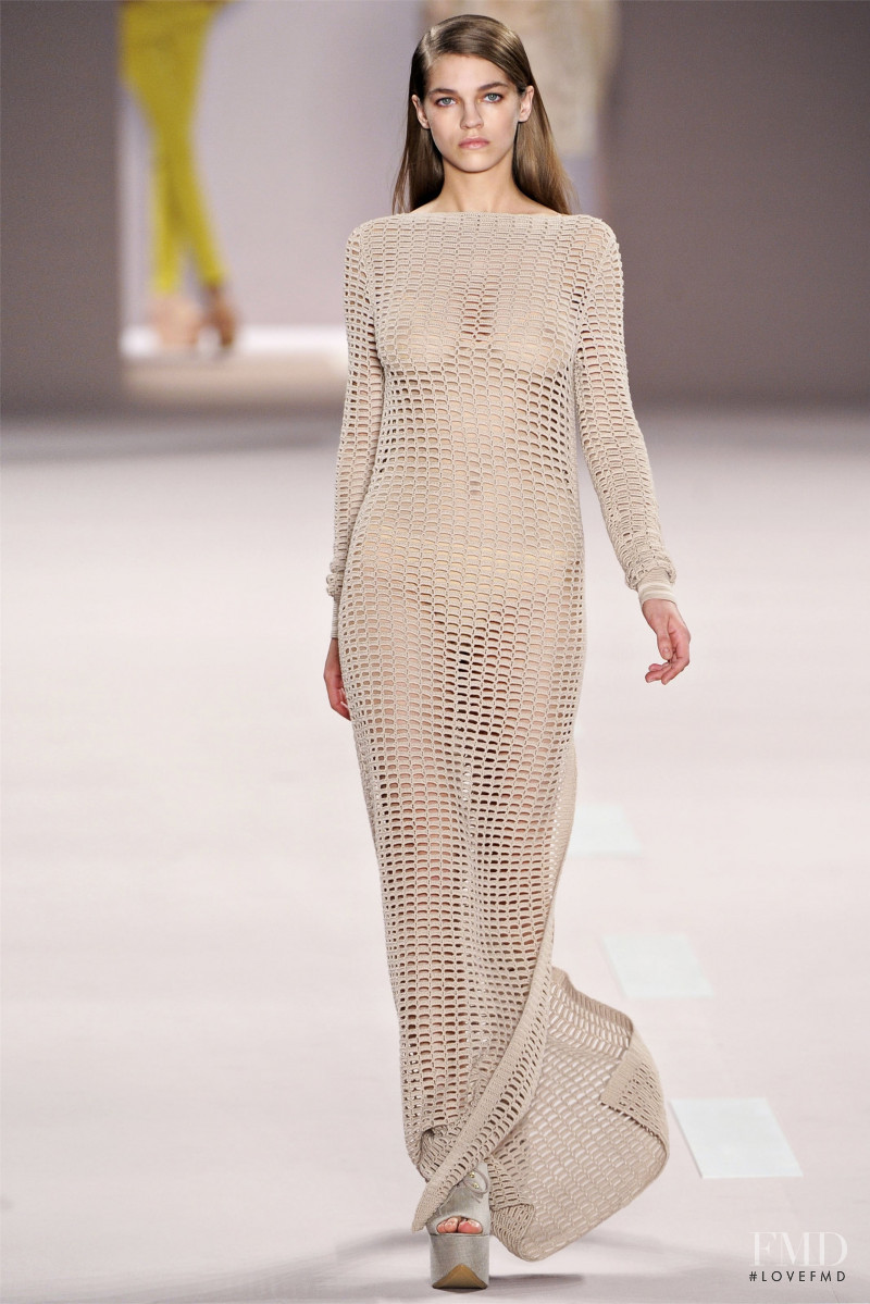 Samantha Gradoville featured in  the Akris fashion show for Spring/Summer 2012